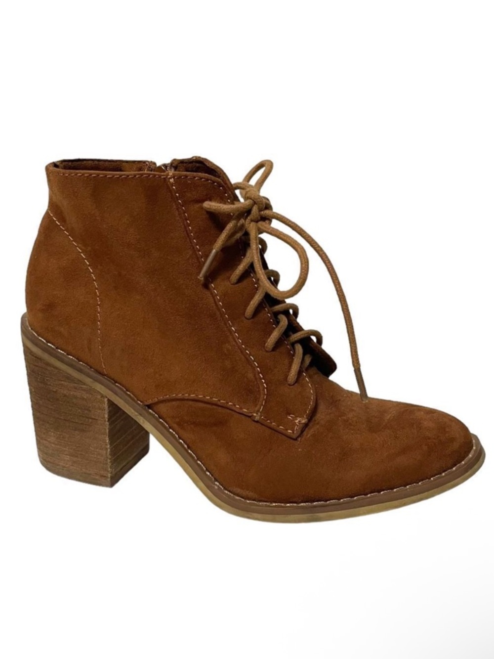 ROCKET DOG Faux Suede Lace-Up Pointed Toe Booties 6